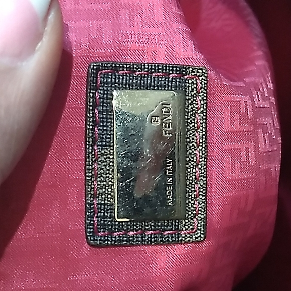 FENDI ZUCCA COATED FF TOTE- PINK INTERIOR - Picture 6 of 17